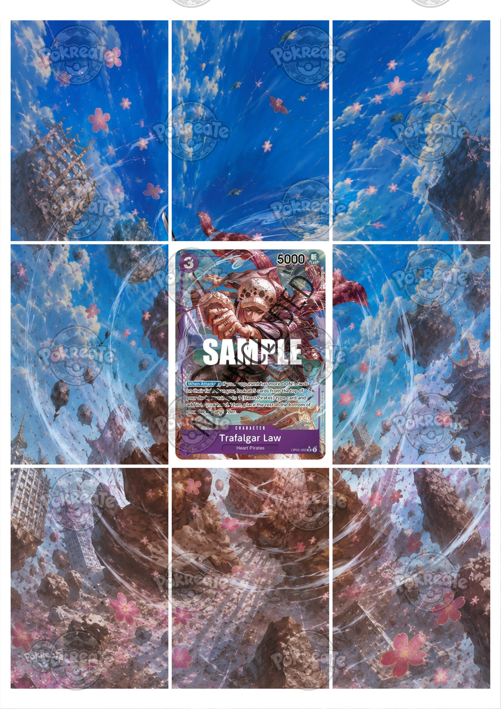 Printable Extended Artwork • One Piece • Trafalgar Law OP05-069