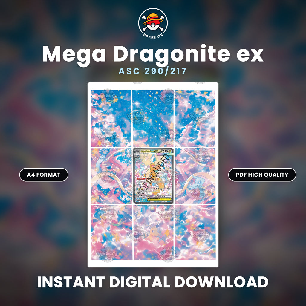 Printable Extended Artwork • Pokémon • Mega Dragonite (ASC) 290/217
