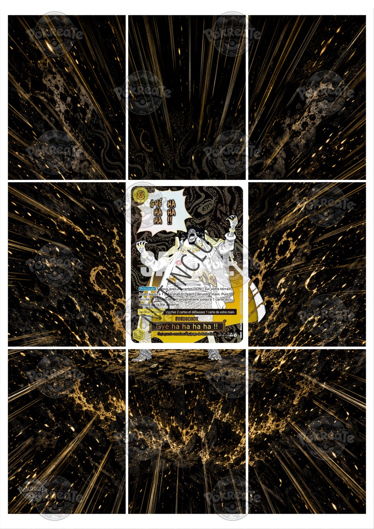 Printable Extended Artwork • One Piece • "Gyé ha ha ha ha!!" OP16-116