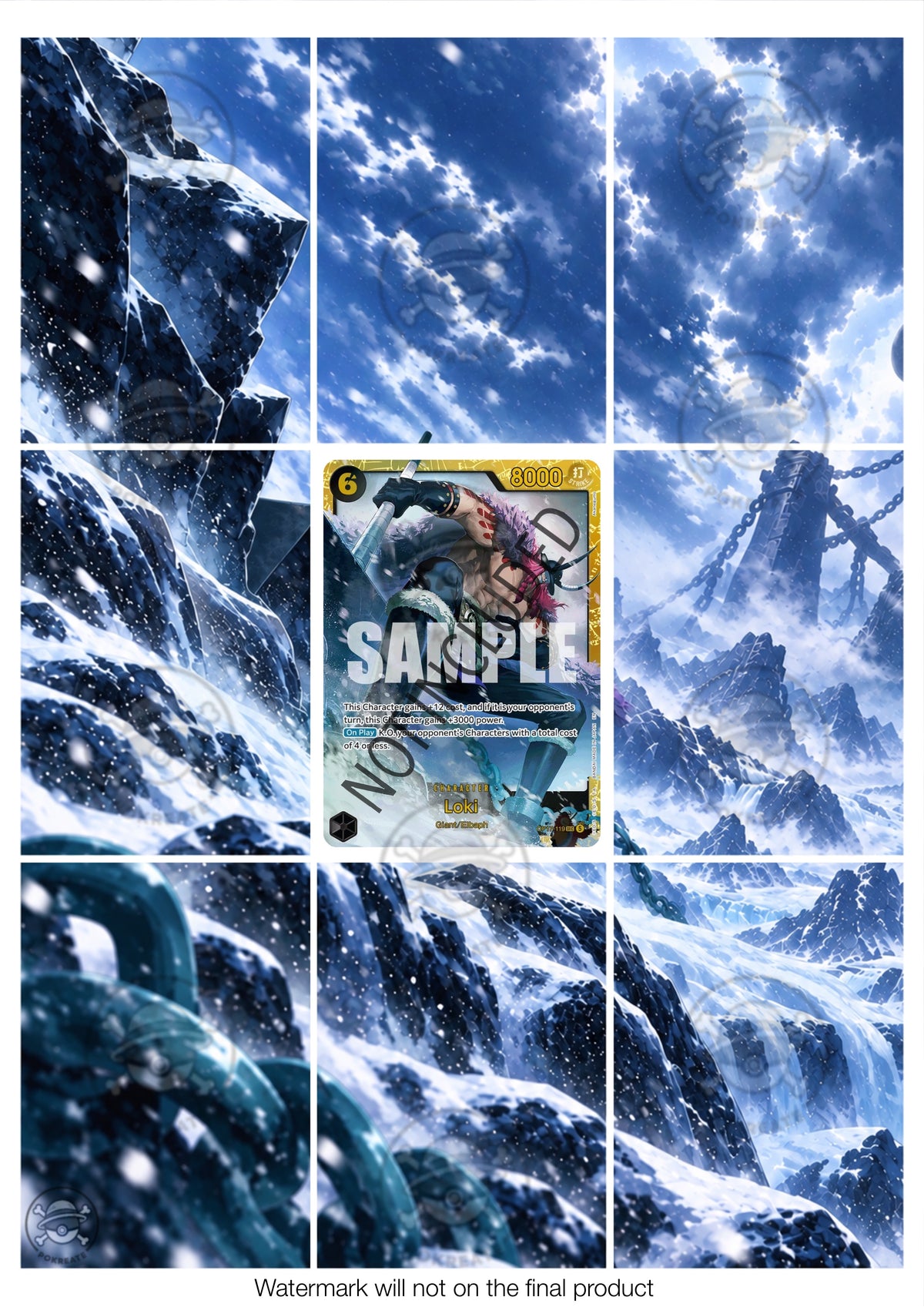 Printable Extended Artwork • One Piece • Loki OP17-119
