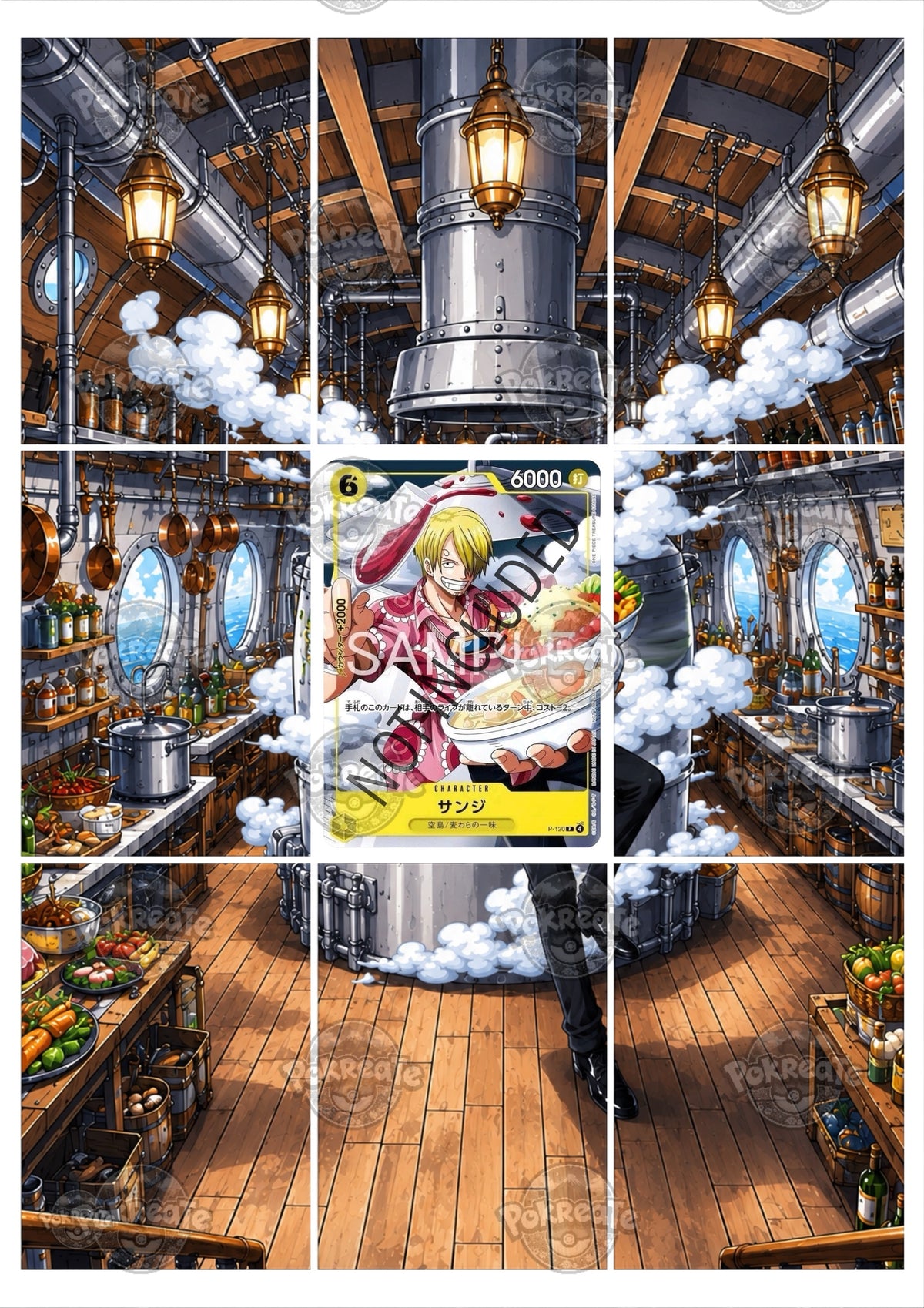 Printable Extended Artwork • One Piece • Sanji P-120