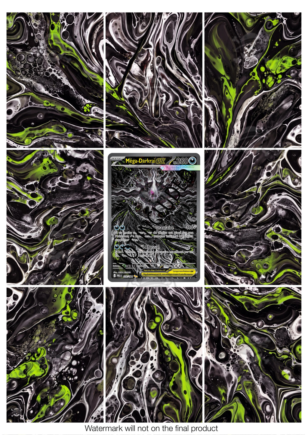 Printable Extended Artwork • Pokémon • Mega Darkrai EX 116/084