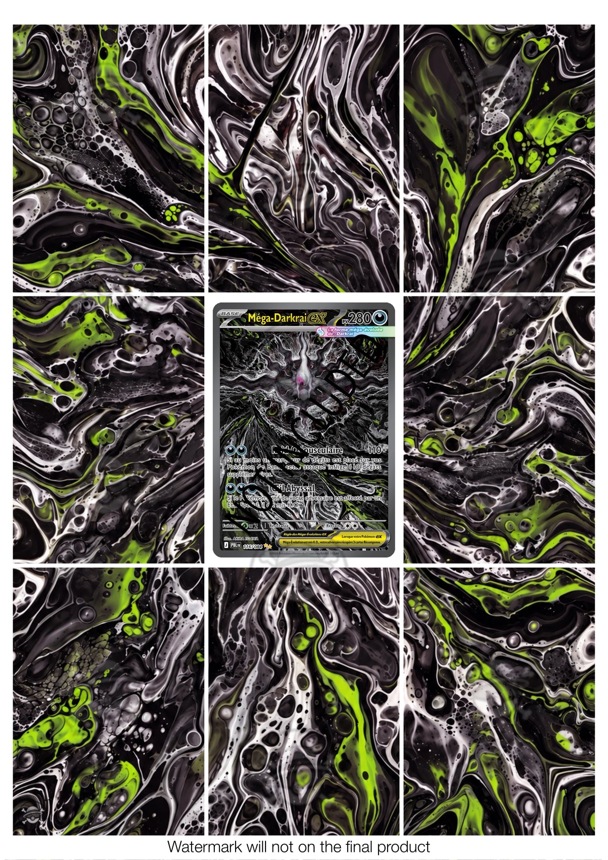 Printable Extended Artwork • Pokémon • Mega Darkrai EX 116/084