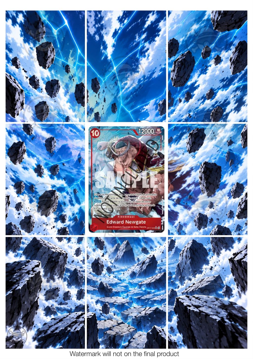 Printable Extended Artwork • One Piece • Edward Newgate OP17-005