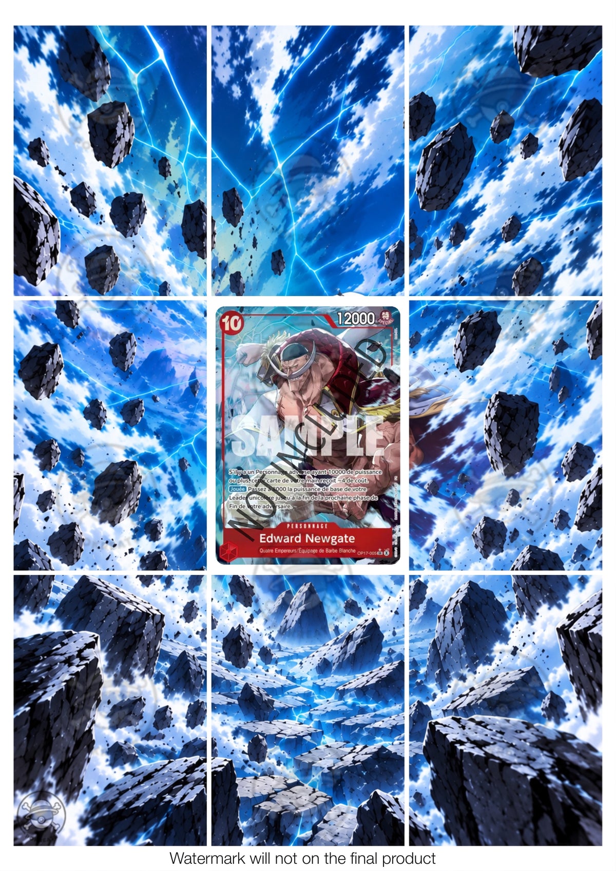 Printable Extended Artwork • One Piece • Edward Newgate OP17-005