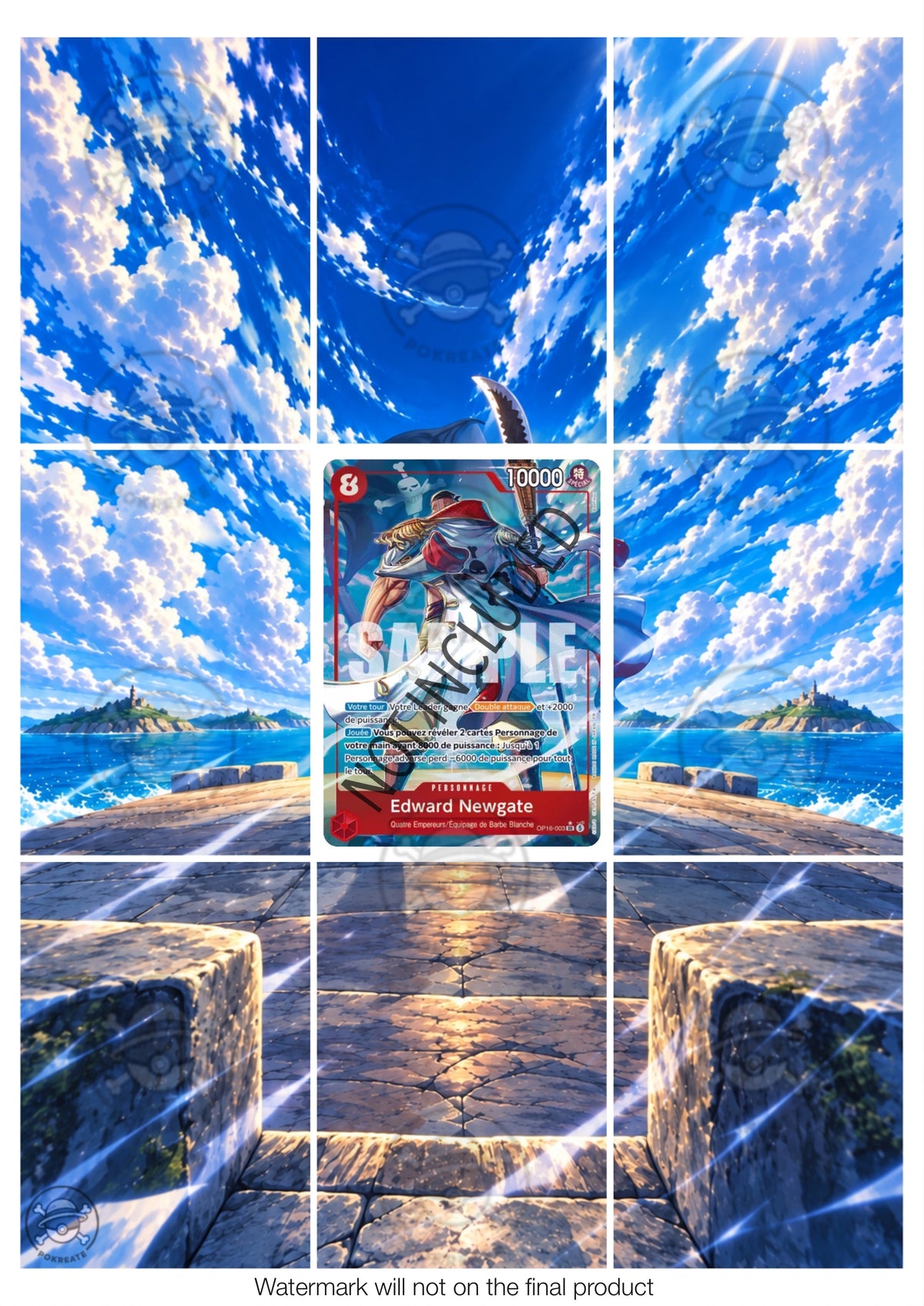 Printable Extended Artwork • One Piece • Edward Newgate OP16-005