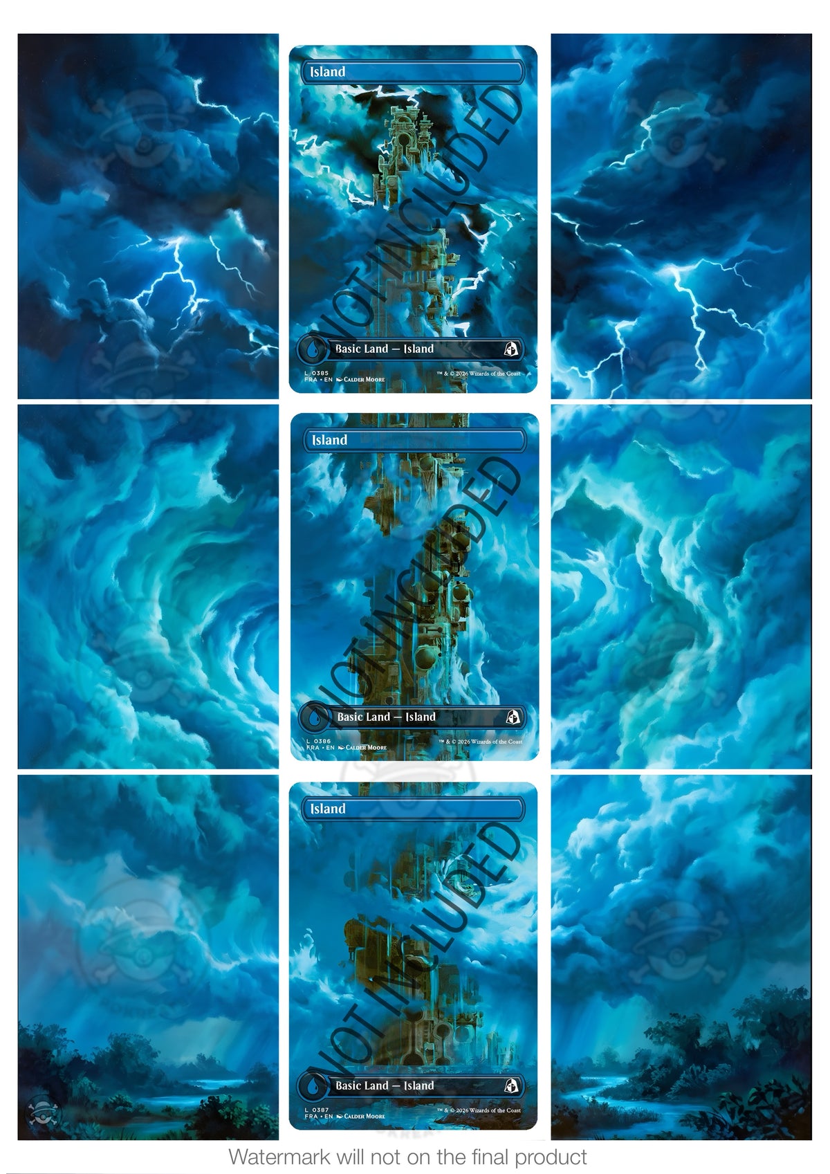 Printable Extended Artwork • Magic TG • Basic Land - Island FRA