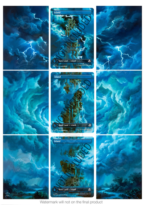 Printable Extended Artwork • Magic TG • Basic Land - Island FRA