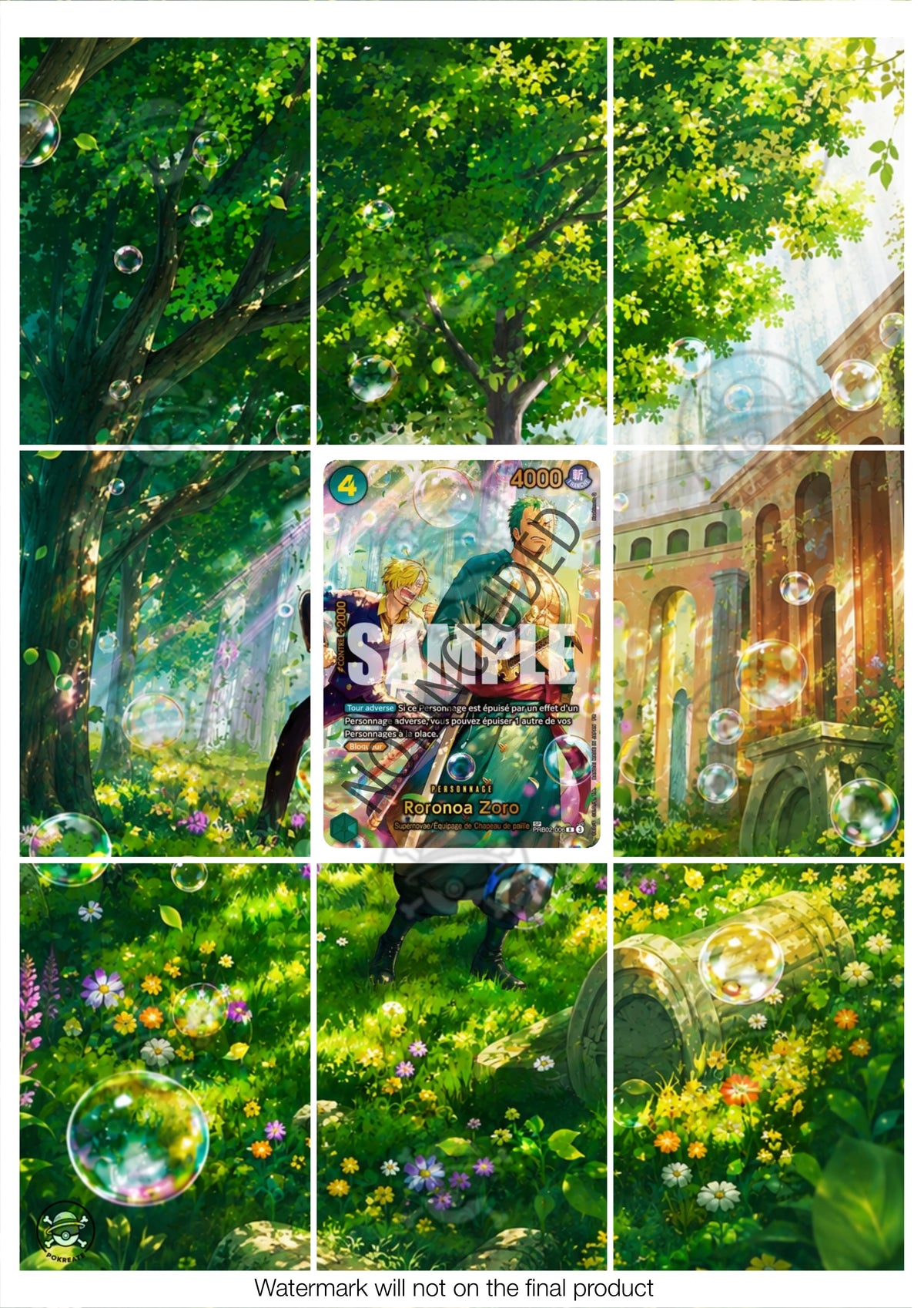 Printable Extended Artwork • One Piece • Zoro SP PRB02-006