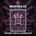 Printable Extended Artwork • Pokémon • Mewtwo Alt. 151/128 - 30th Anniversary