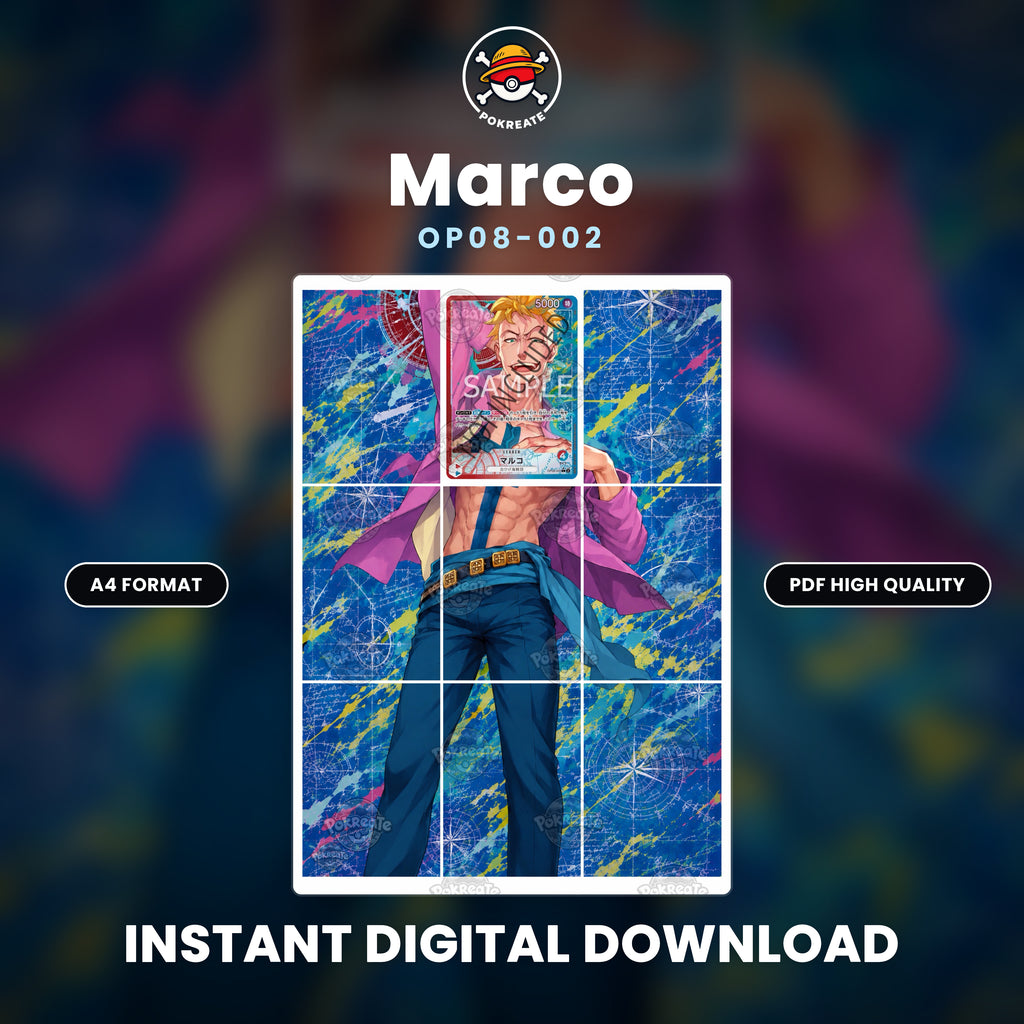 Printable Extended Artwork • One Piece • Marco OP08-002