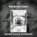 Printable Extended Artwork • One Piece • Zoro OP01-001