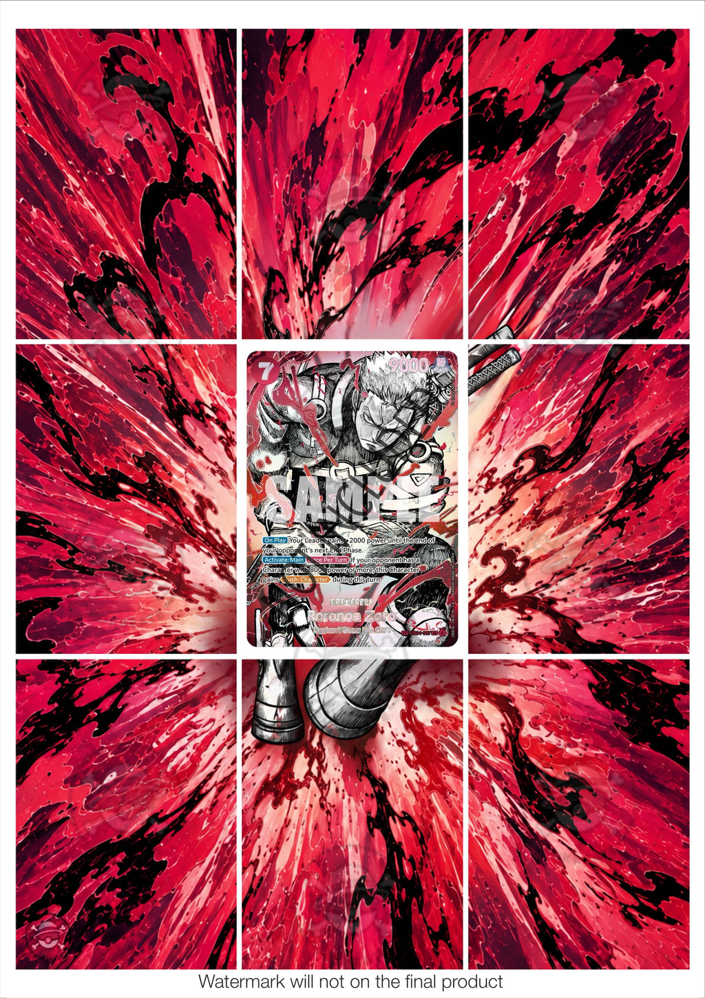 Printable Extended Artwork • One Piece • Zoro SP Haki EB04-007