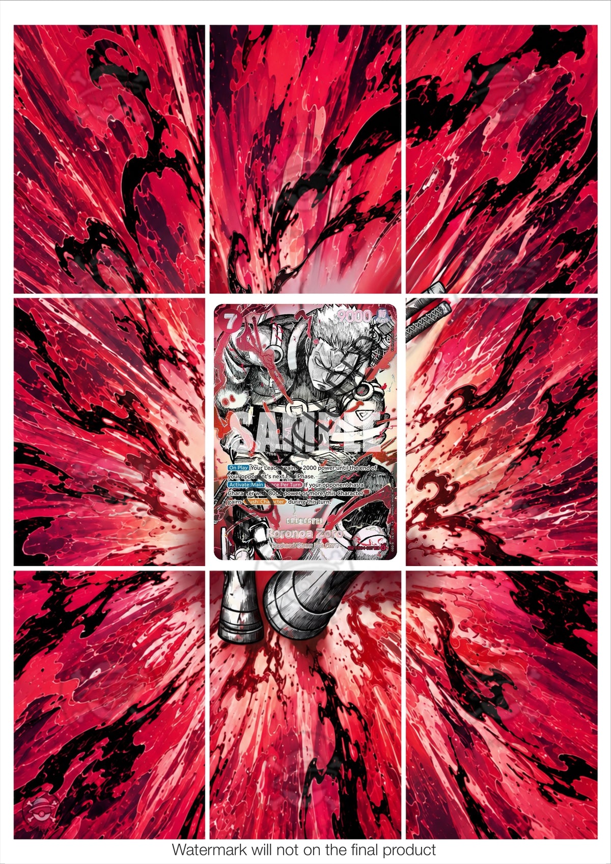 Printable Extended Artwork • One Piece • Zoro SP Haki EB04-007
