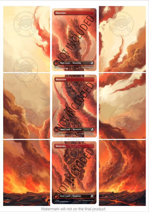 Printable Extended Artwork • Magic TG • Basic Land - Mountain FRA