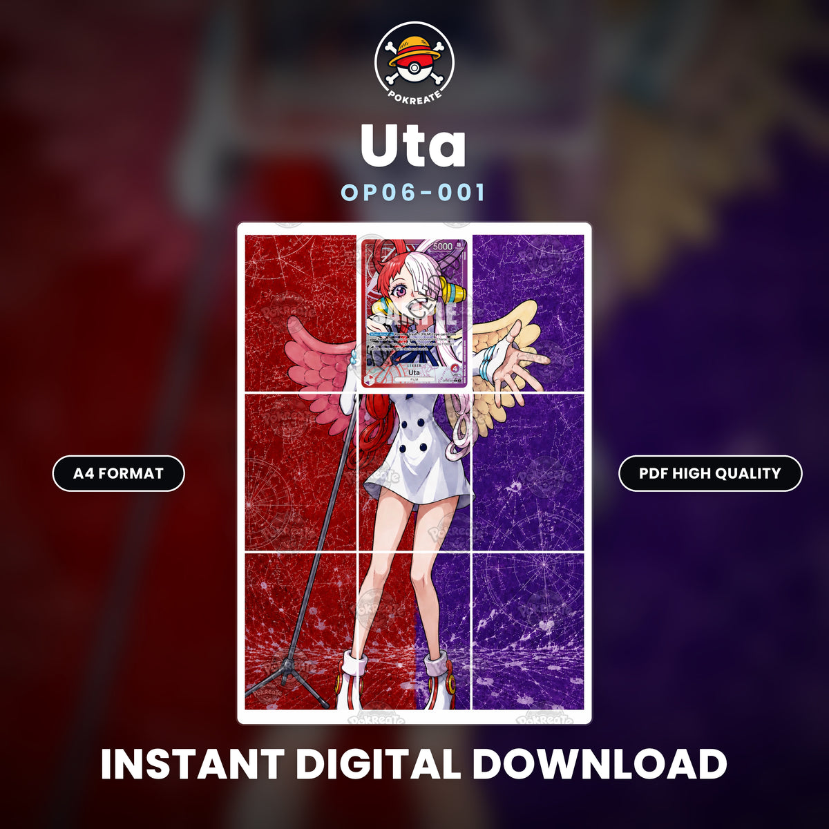 Printable Extended Artwork • One Piece • Uta OP06-001