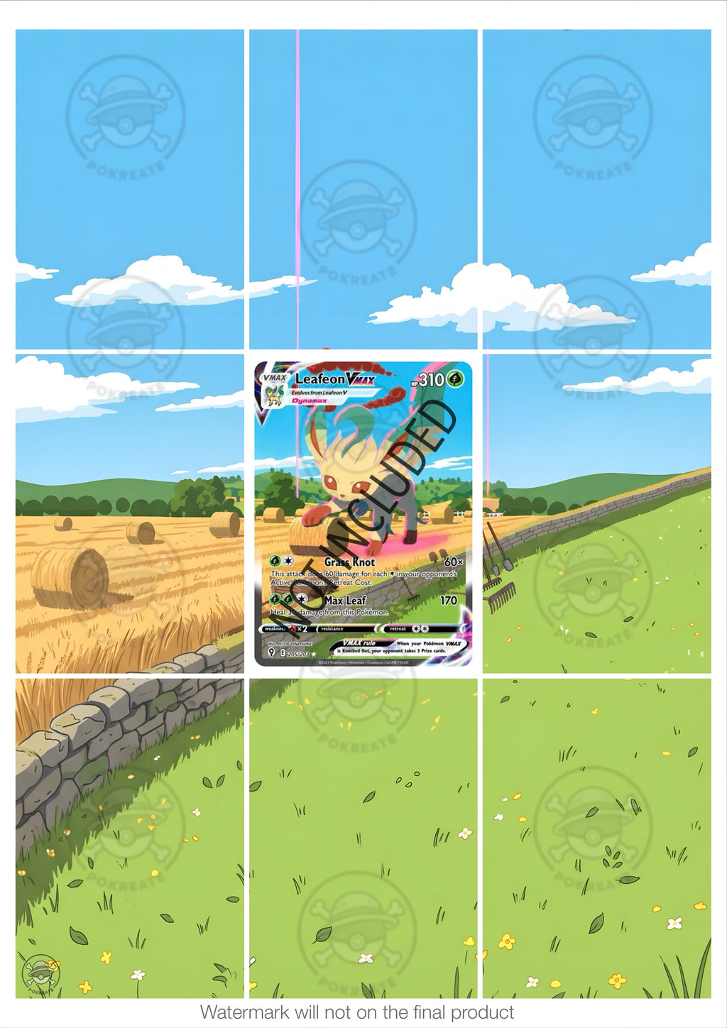 Printable Extended Artwork • Pokémon • Leafeon 205/203