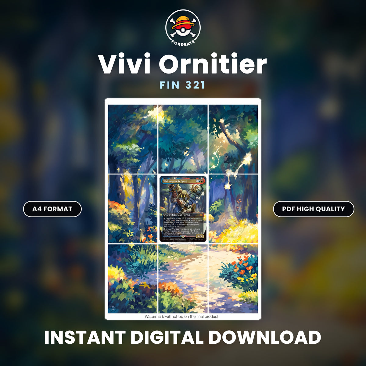 Printable Extended Artwork • Magic • Vivi C321