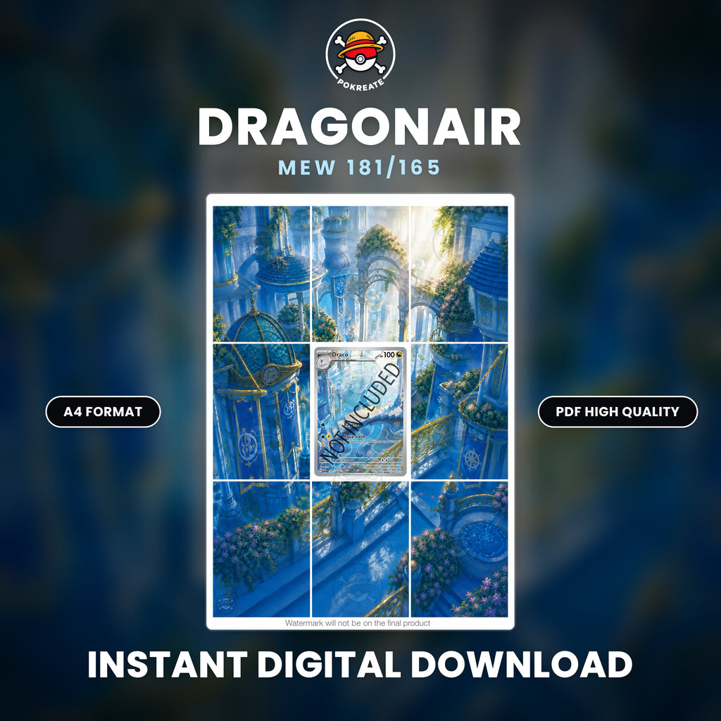 Printable Extended Artwork • Pokémon • Dragonair (MEW151) 181/165