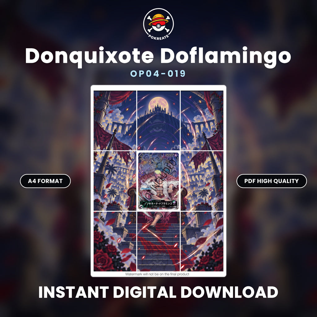 Printable Extended Artwork • One Piece • Doflamingo OP04-019
