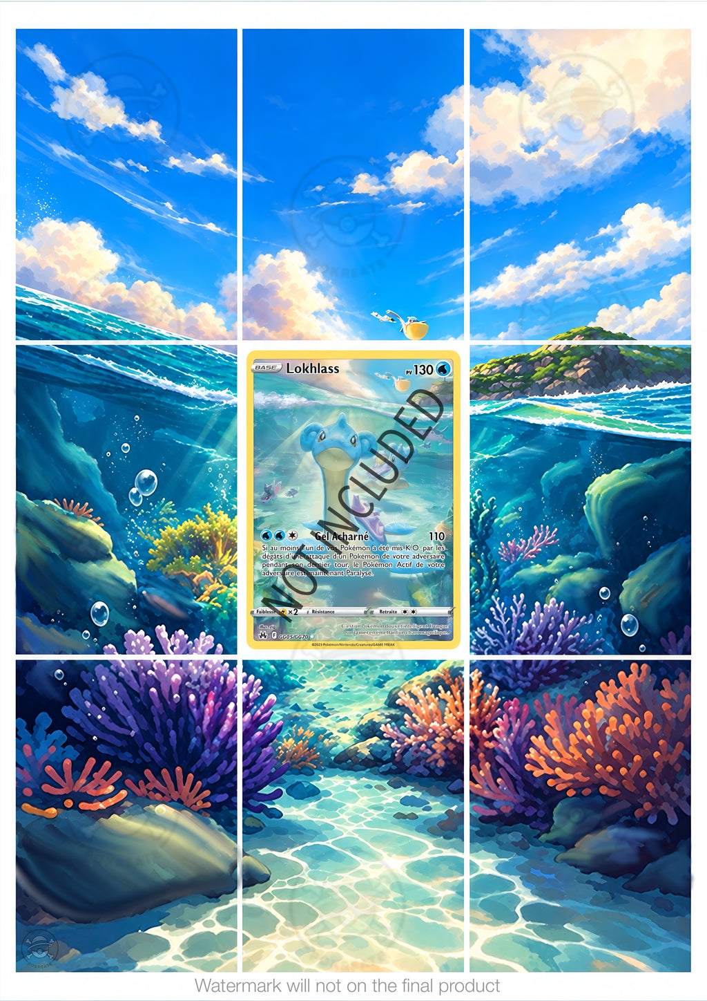 Printable Extended Artwork • Pokémon • Lapras GG05/GG70