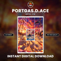 Printable Extended Artwork • One Piece • Portgas.D.Ace OP13-119