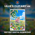 Printable Extended Artwork • Pokémon • Lillie's Clefairy (ASC) 280/217
