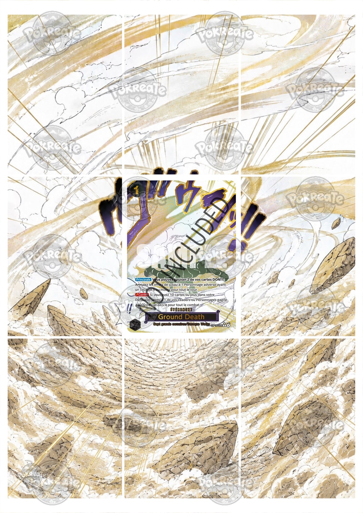 Printable Extended Artwork • One Piece • Ground Death OP14-096