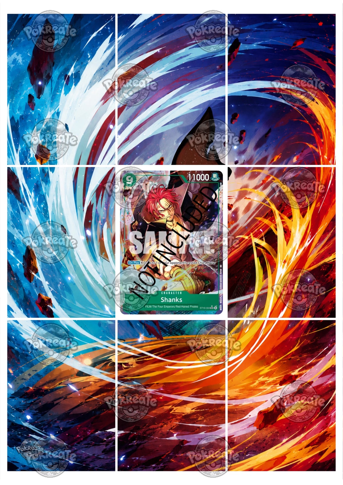 Printable Extended Artwork • One Piece • Shanks ST16-004