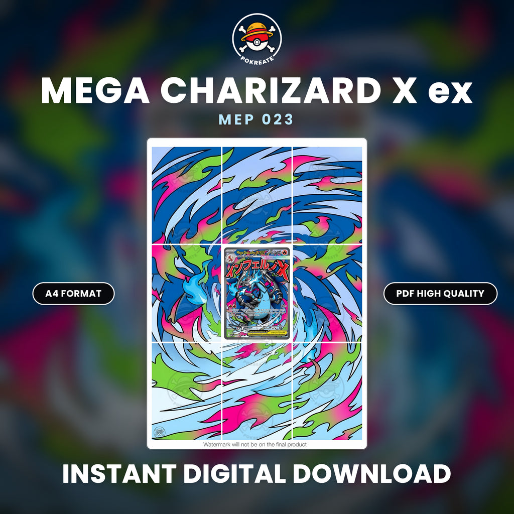 Printable Extended Artwork • Pokémon • Charizard MEP 023
