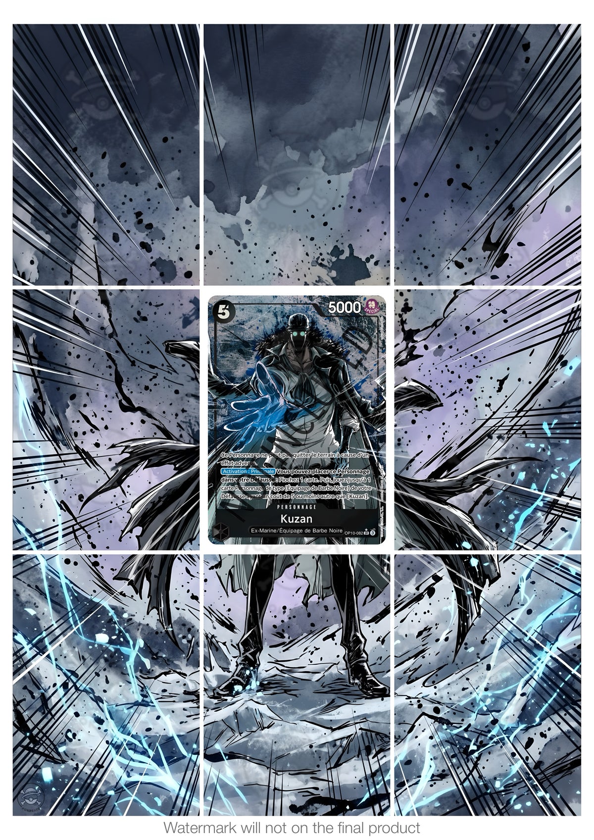 Printable Extended Artwork • One Piece • Kuzan OP10-086