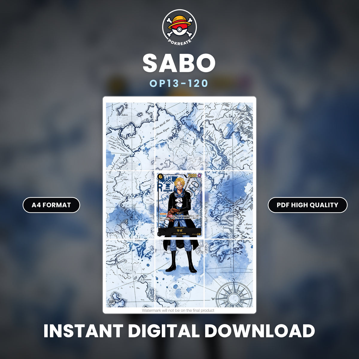 Printable Extended Artwork • One Piece • Sabo OP13-120