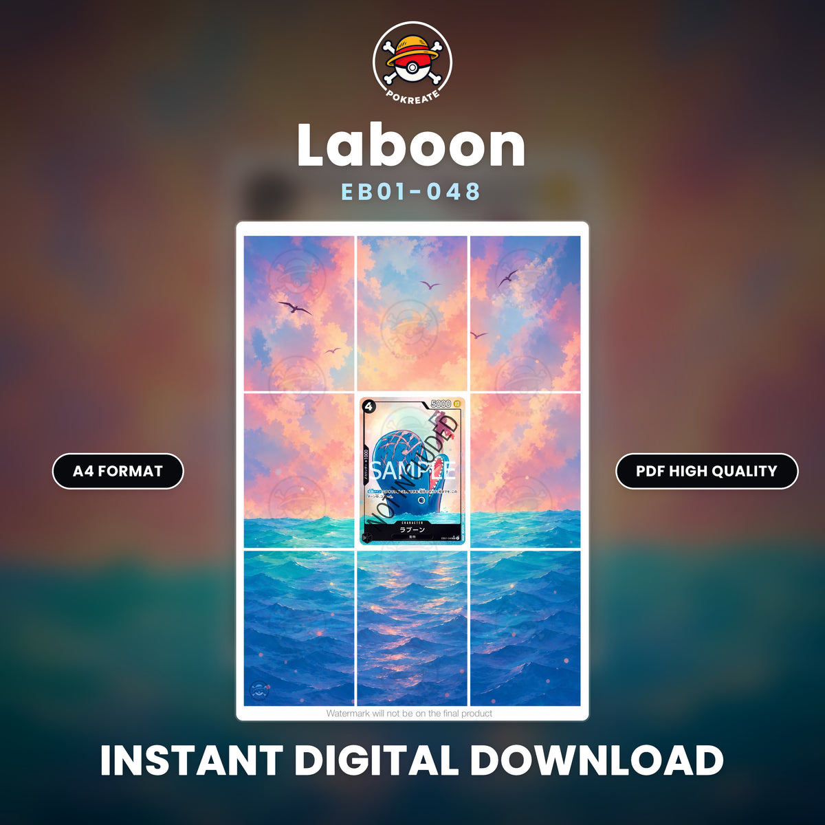 Printable Extended Artwork • One Piece • Laboon EB01-048