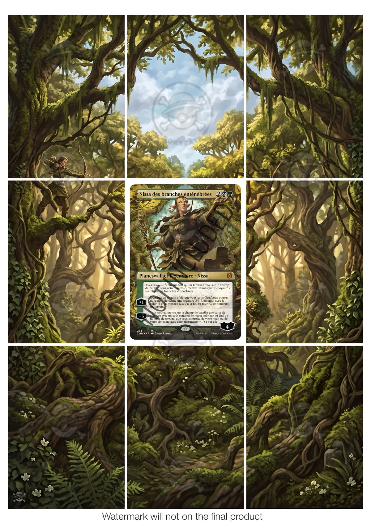 Printable Extended Artwork • Magic TG • Nissa ZNR 283