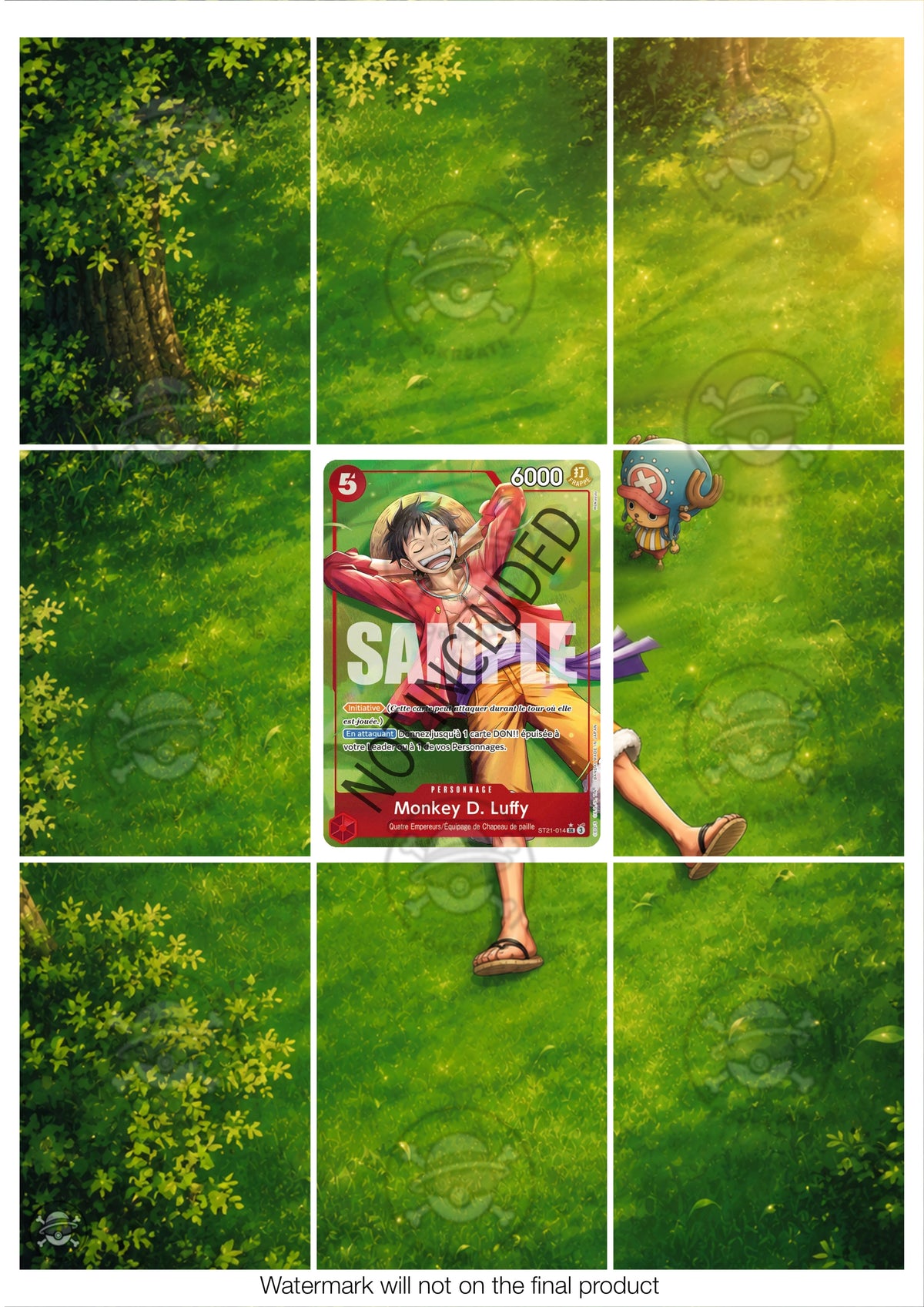 Printable Extended Artwork • One Piece • Luffy ST21-014