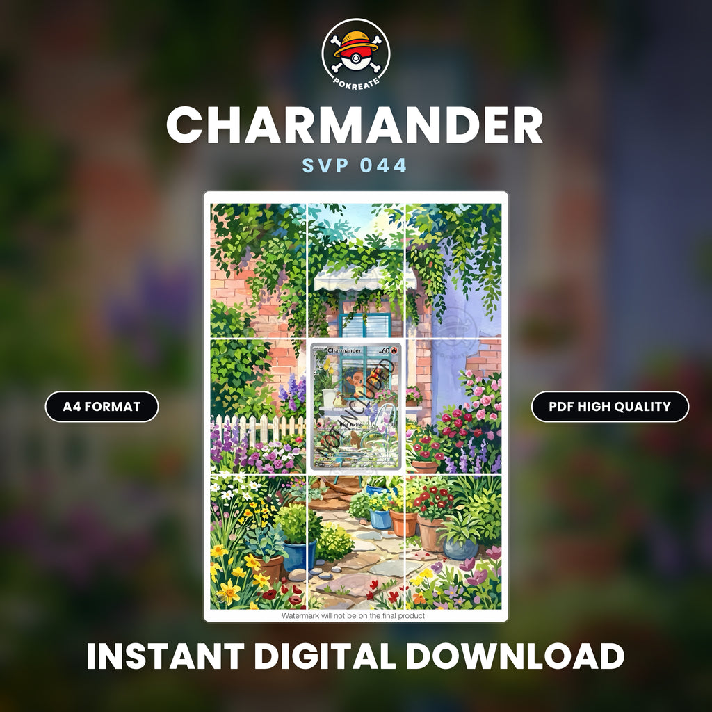 Printable Extended Artwork • Pokémon • Charmander SVP 044