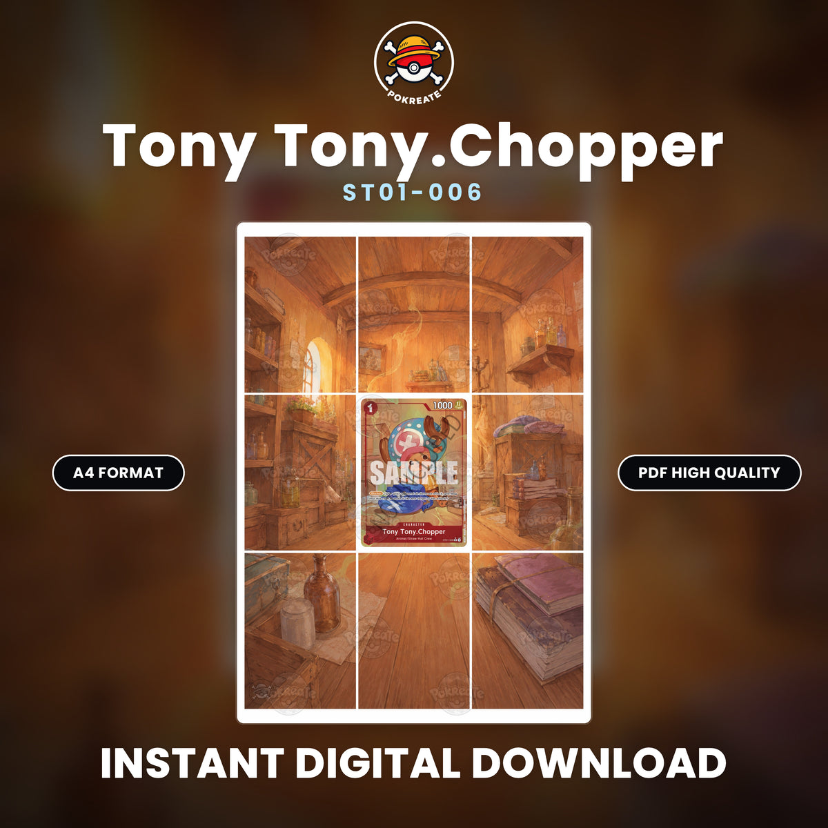 Printable Extended Artwork • One Piece • Chopper ST01-006