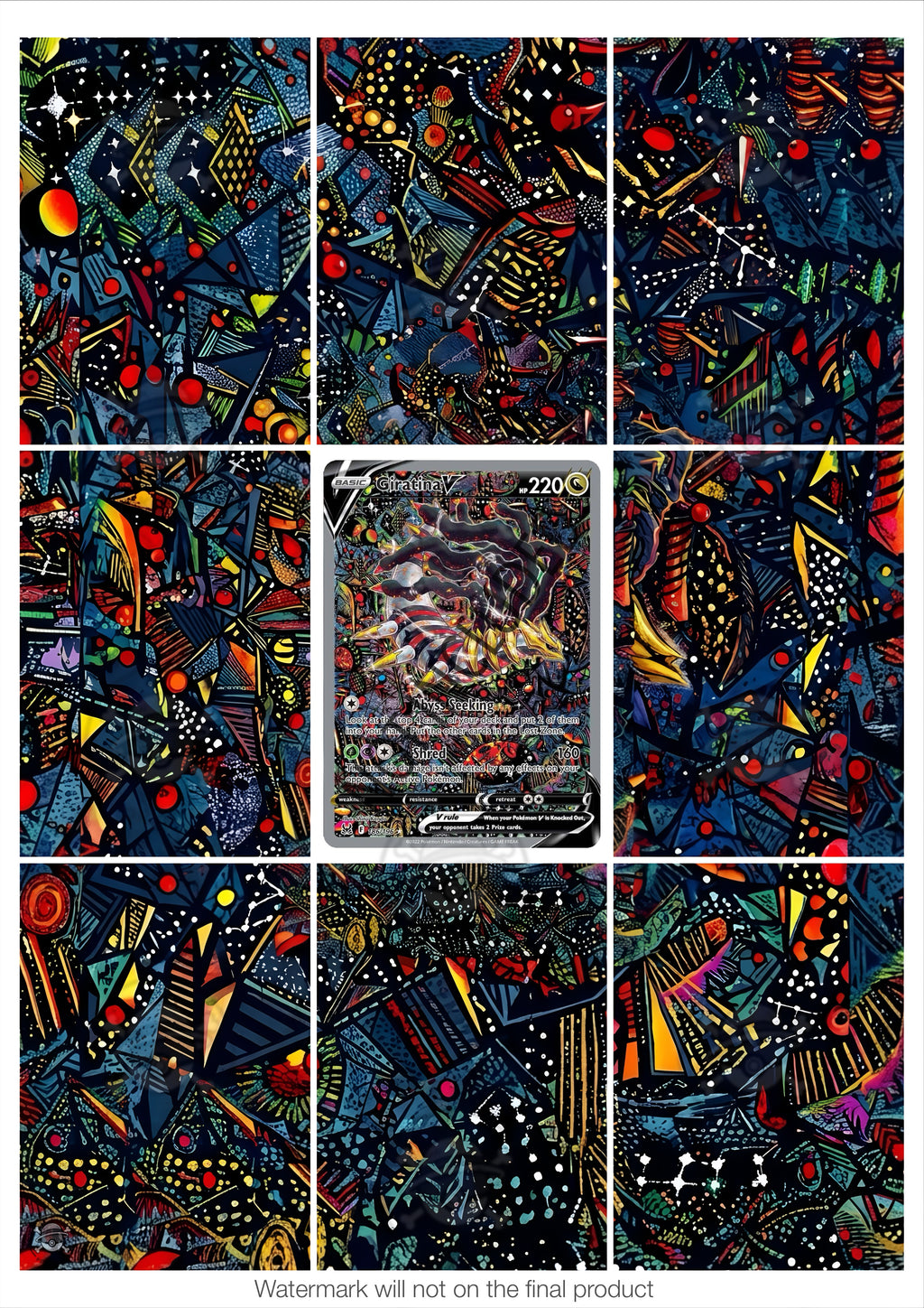 Printable Extended Artwork • Pokémon • Giratina V 186/196