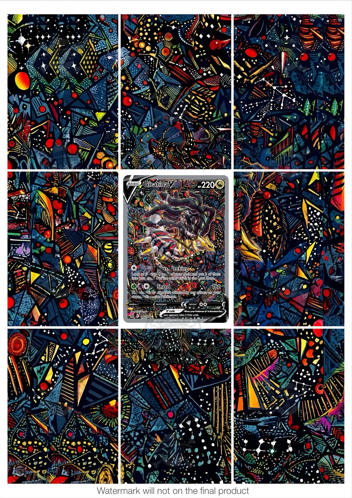Printable Extended Artwork • Pokémon • Giratina V 186/196