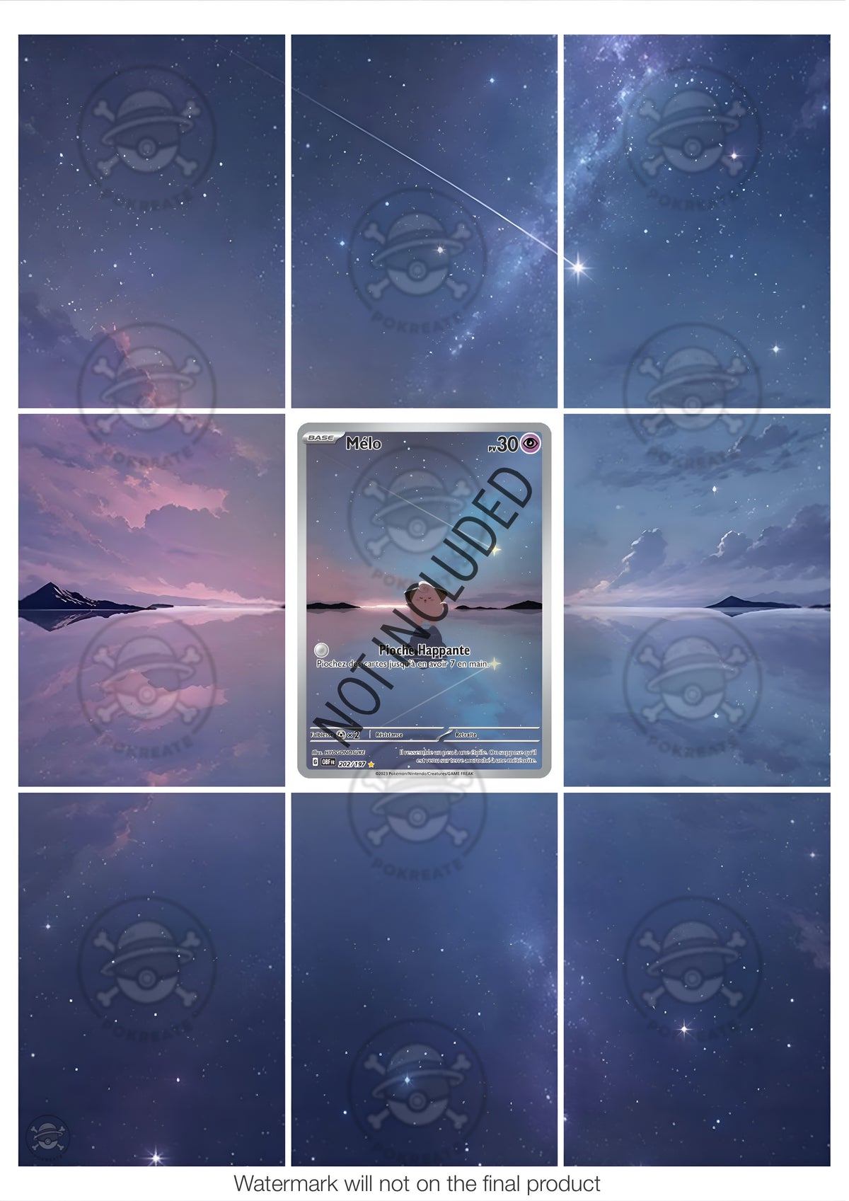Printable Extended Artwork • Pokémon • Melo OBF 202/197