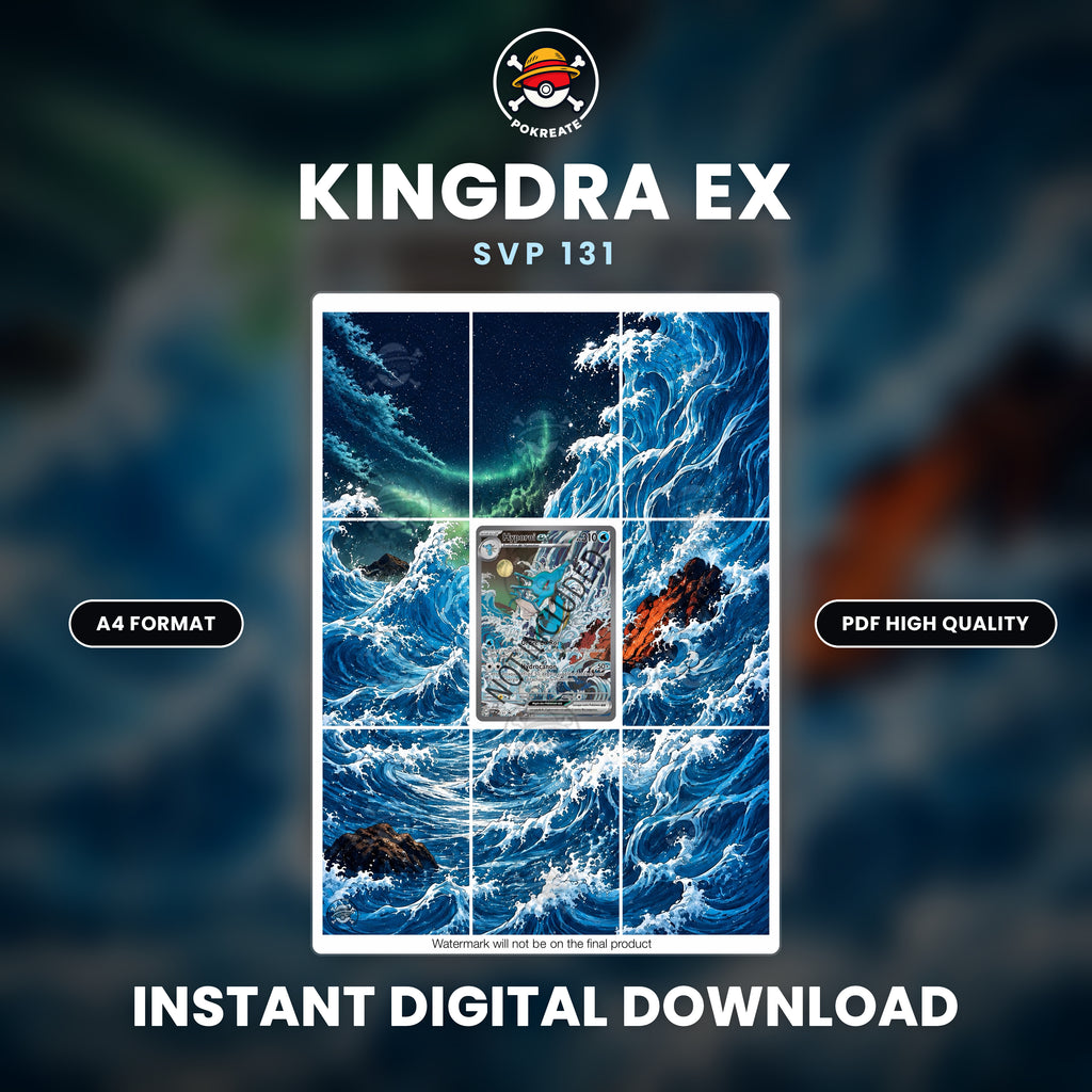 Printable Extended Artwork • Pokémon • Kingdra (SVP) 131