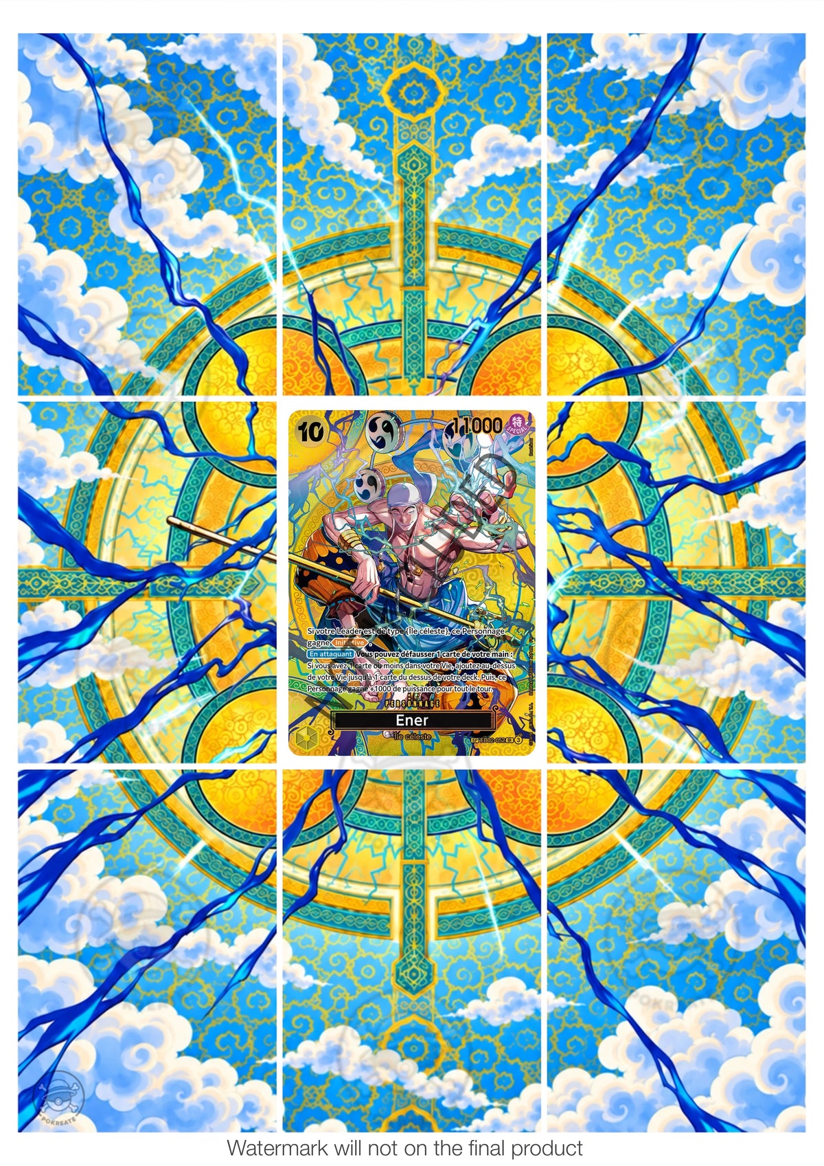 Printable Extended Artwork • One Piece • Enel SP EB02-052