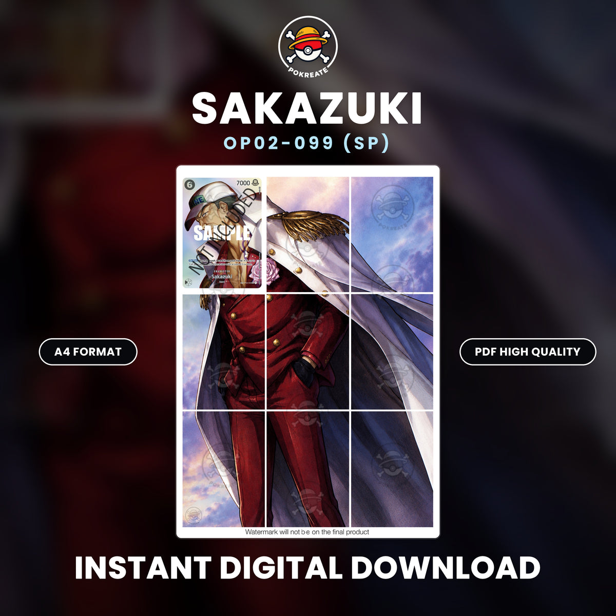 Printable Extended Artwork • One Piece • Sakazuki SP OP02-099