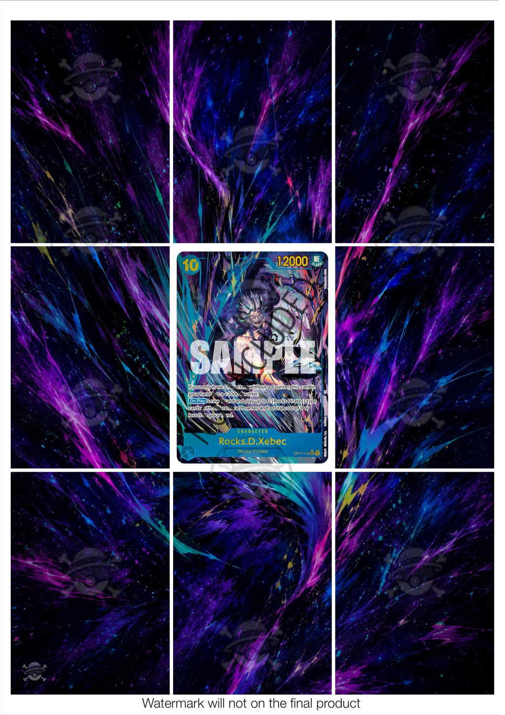 Printable Extended Artwork • One Piece • Rocks.D.Xebec OP17-118