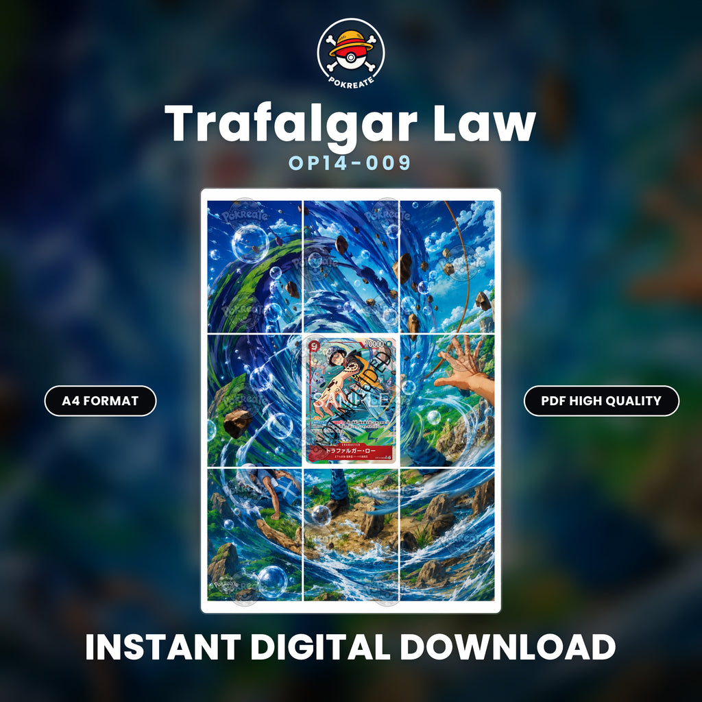 Printable Extended Artwork • One Piece • Trafalgar Law OP14-009
