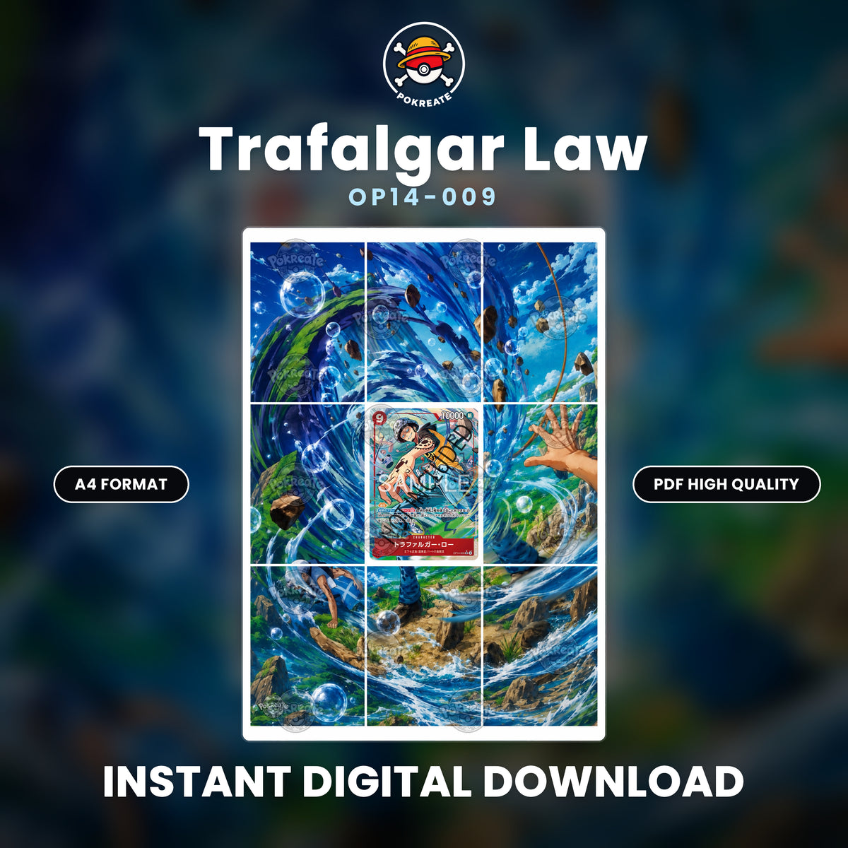 Printable Extended Artwork • One Piece • Trafalgar Law OP14-009