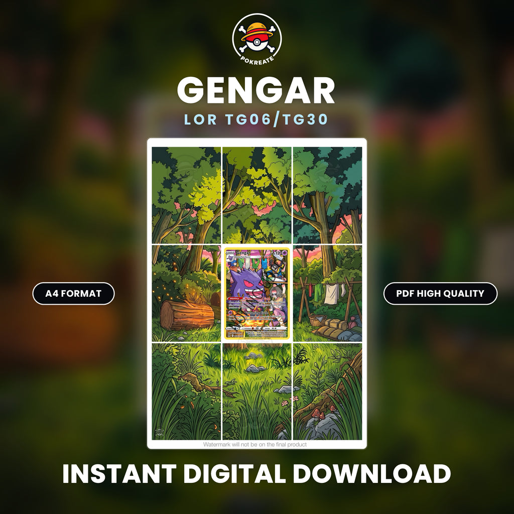 Printable Extended Artwork • Pokémon • Gengar TG06/TG30