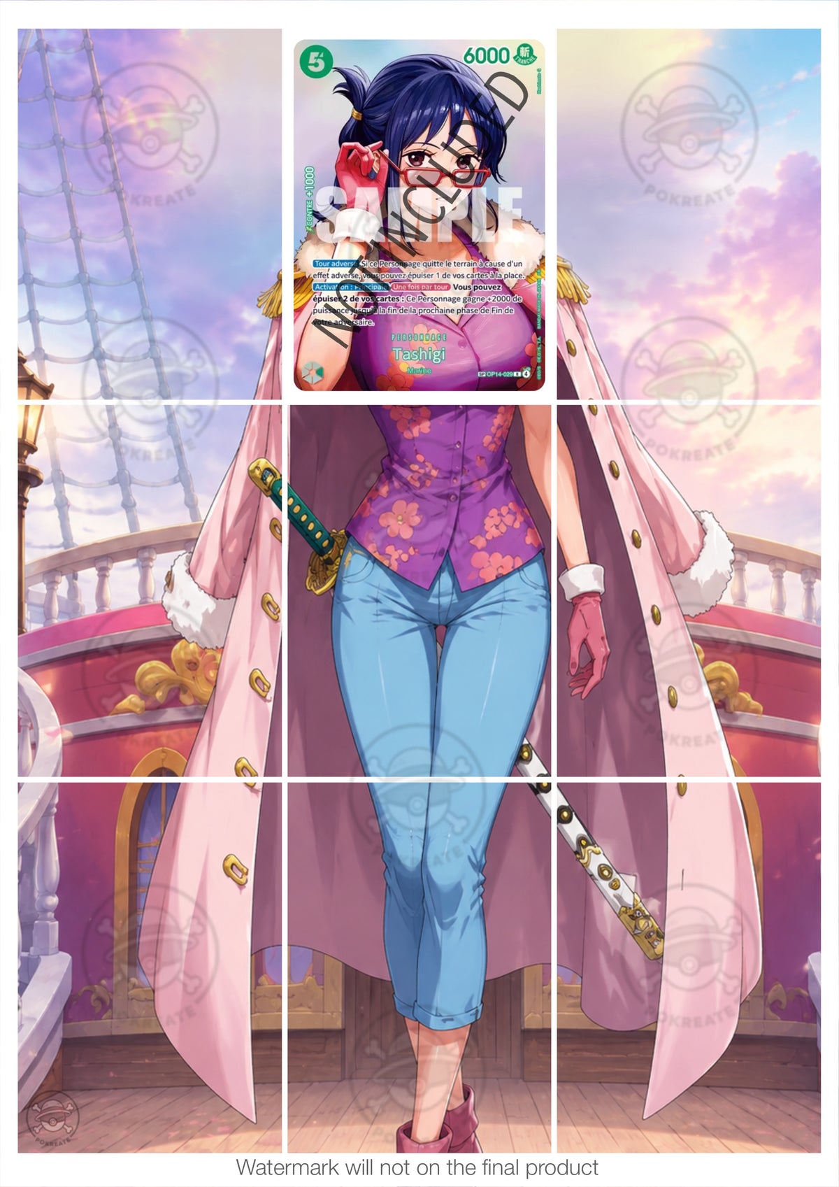 Printable Extended Artwork • One Piece • Tashigi SP OP14-029