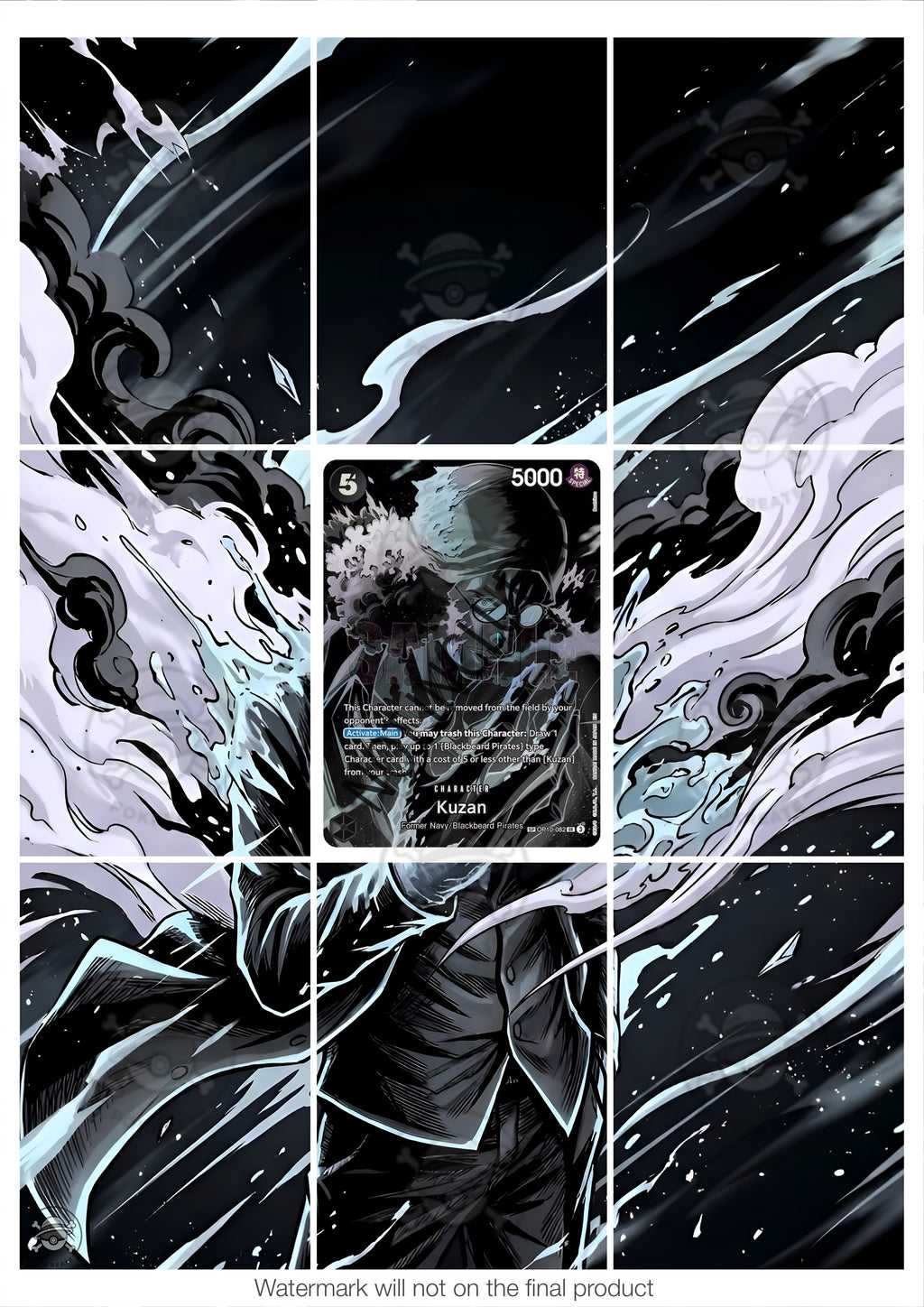 Printable Extended Artwork • One Piece • Kuzan SP OP10-082