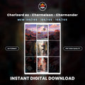 Printable Extended Artwork • Pokémon • Charmander, Charmeleon, Charizard 151